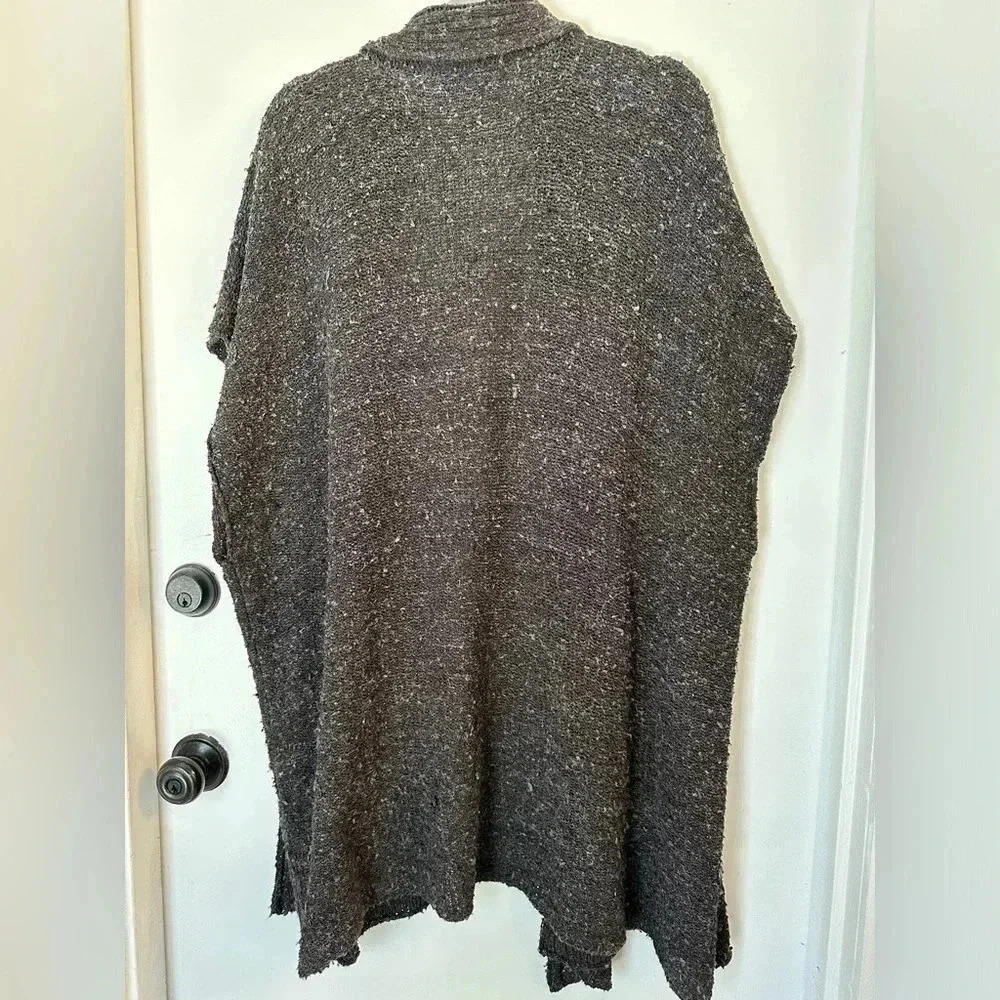 ESKANDAR Long Cardigan Brown OS silk - Picture 6 of 6